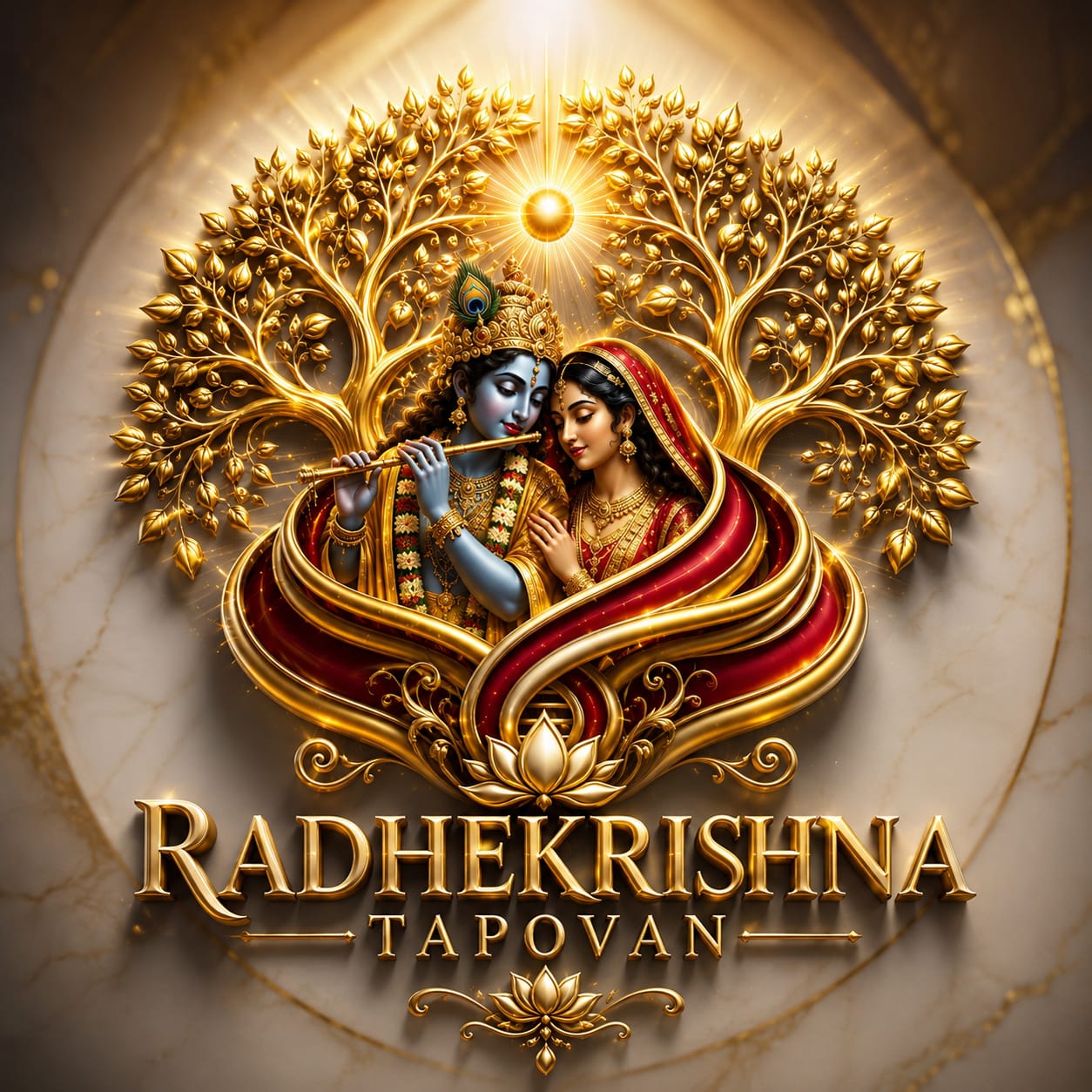 Radhe Krishna Tapovan Logo